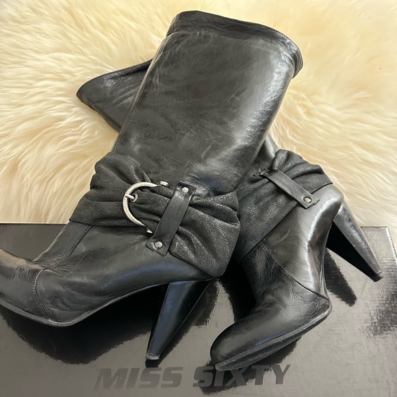 Miss Sixty Leather Boots - Picture 1 of 5
